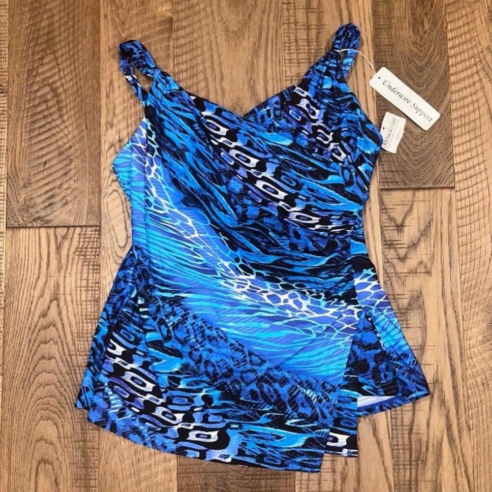 Miraclesuit Women’s Animal Kingdom Escape Underwire Tankini Top NWT Size 8